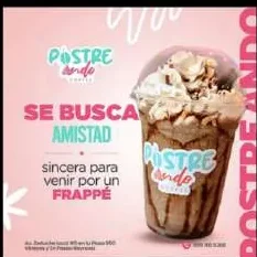 Publicación para cafetería de postres